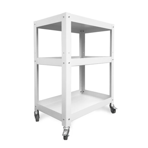 mesa auxiliar de acero con ruedas carrito de chapa para maquilladora tatuador diseño original Muett