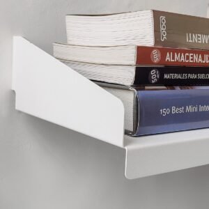 estante flotante repisa de acero estanteria mensula biblioteca organizador diseño Muett