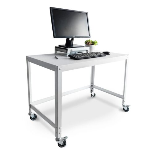 escritorio mesa de arrime con ruedas estante mesada