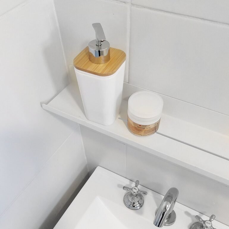 estante de aluminio minimalista diseño muett original baño ducha deco hogar