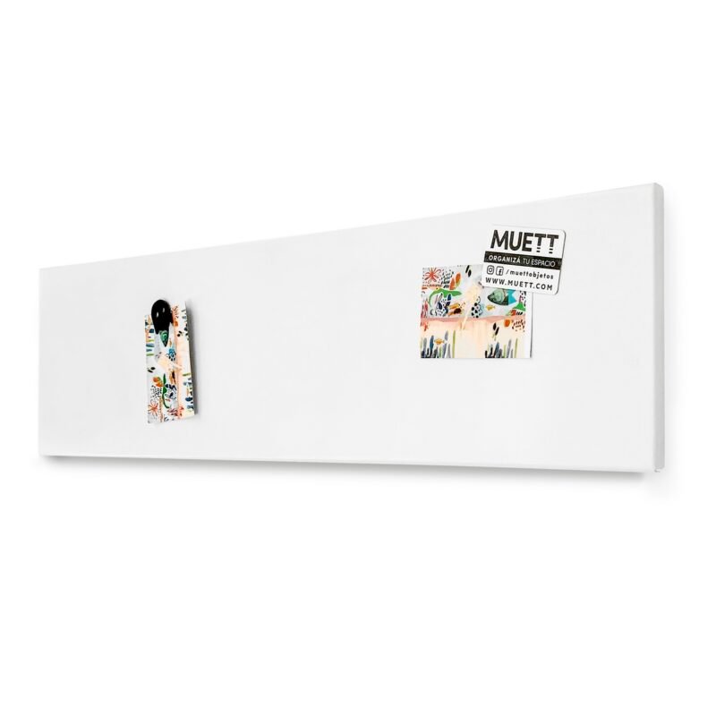 pizarra corcho magnético imán chapa diseño minimalista fotos notas placa Muett