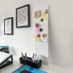 pizarra corcho magnético imán chapa diseño minimalista fotos notas placa Muett