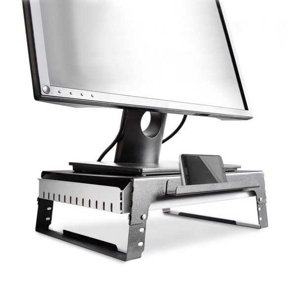organizador de escritorio soporte monitor levanta monitor eleva pantalla lapicero pasacables cajonera Muett