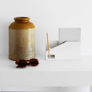 organizador papelero porta utiles lapicero para imanes diseño metalico minimalista original regalo empresarial Muett