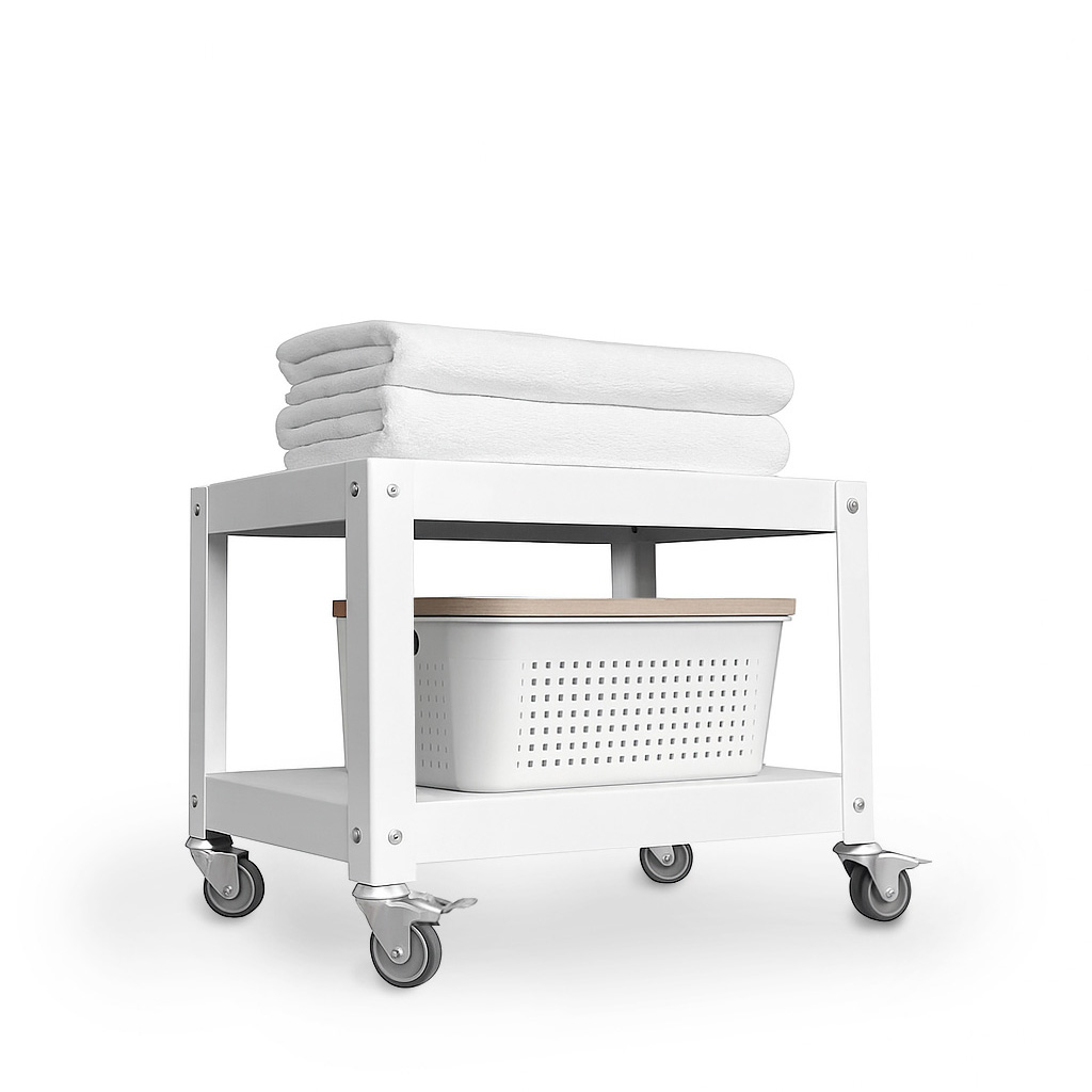 mesa artu portada blanca SF Mesa Baja Arturito 55x35cm - Imagen 1