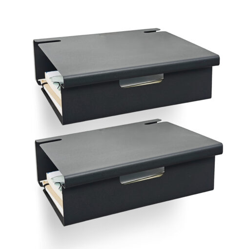 set par de mesas de luz flotantes estante para cama mesa de noche nightstand diseño muett bedside table repisa moderna diseño minimalista