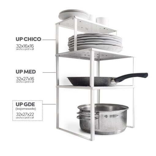 Estante up alzada bajomesada alacena cocina organizador