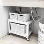 mesa auxiliar de arrime con ruedas mueble metalico de diseño Muett