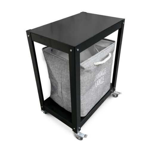 Mesa auxiliar complementaria metalica con ruedas de arrime diseño Muett