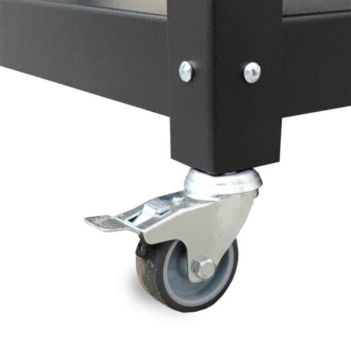 MEsa auxiliar complementaria de arrime con ruedas mueble metalico de diseño muett carrito