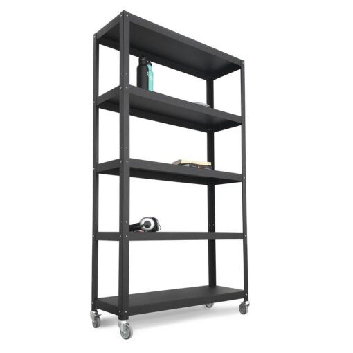 etanteria larga roller biblioteca vajillero muebles metalicos con ruedas diseño muett