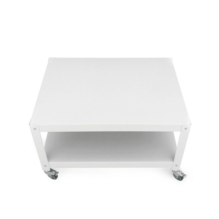 mesa ratona de cafe auxiliar con ruedas muebles metalicos diseño Muett