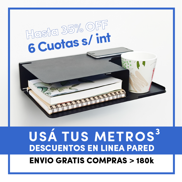 Descuentos promo estantes percheros productos de pared muebles diseño promo repisas MUETT