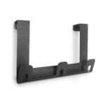 Perchero HANGA de acero plegado, color negro sobre fondo neutro, diseño moderno y minimalista Muett