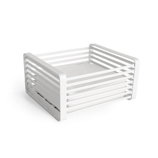 Servilletero moderno de metal negro con diseño de líneas horizontales, porta servilletas minimalista, ideal para mesas de comedor y decoración diseño original Muett