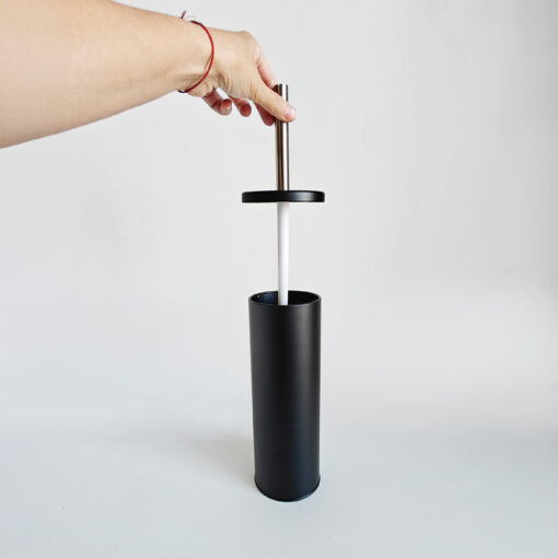 escobilla lisa de diseño minimalista limpia inodoro cepillo diseño en metal Muett