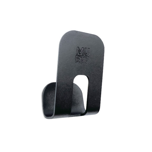 perchero gancho de pared de acero diseño moderno original para toalla, repasador, bolsos, ropa, auriculares. Muett