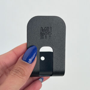perchero gancho de pared de acero diseño moderno original para toalla, repasador, bolsos, ropa, auriculares. Muett