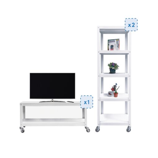 Set de muebles para espacio de TV: Estanterías y Mesa Arturito Larga - Imagen 3