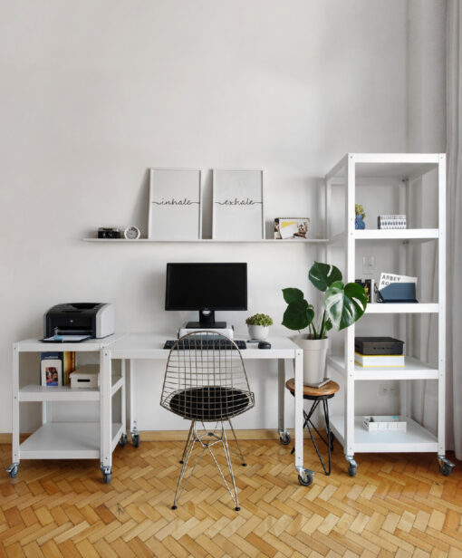 Set de Muebles para Home Office: Escritorio + Estantería + Wally