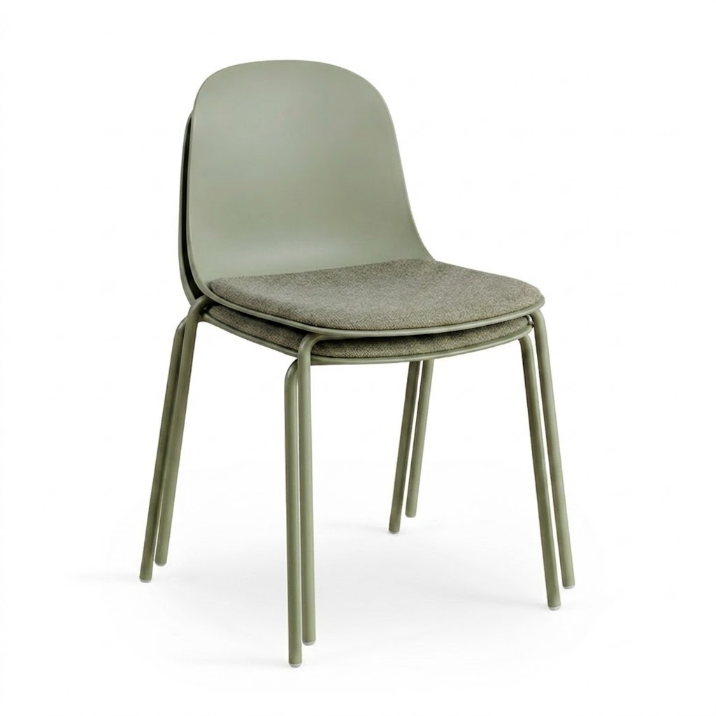 silla mills verde x2 Silla Acolchada FARVE Pack x2 - Imagen 1