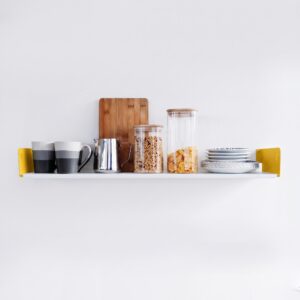 estante metalico repisa de diseño para llibros vajilla deco original Muett cocina oficina